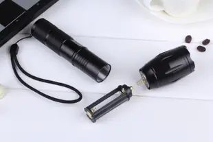 【CREE T6】軍警規5段強光LED(900流明)高階伸縮變焦款 (3.6折)