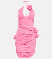[Magda Butrym] Magda Butrym Rosette jersey minidress AU 6 pink
