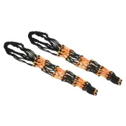 2Pcs Sturdy Basketball Mesh Net Bag Carry Bag Ball Carrier, Black Yellow