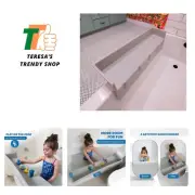 Bathtub Splash Guard Play Shelf Area - Toy Tray Caddy Holder Storage - Suctio...