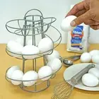 New Egg Spiraling Dispenser Rack Wire Chicken Egg Storage Organizer Display Ne