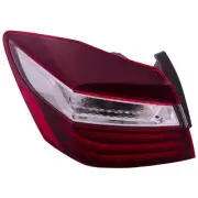 Tail Light Brake Lamp For 2016-17 Honda Accord Driver Side Outer Red Clear Lens