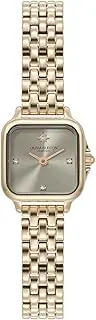 [Olivia Burton] Grosvenor Mini IP Rose Gold Steel Earl Grey Dial Women's Watch