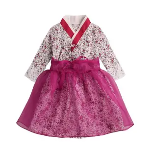 【Baby 童衣】任選 長袖洋裝 韓國女童傳統韓服 82039(淺綠)
