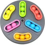 Abaodam Rotating Bead Maze Ball Game Maze Puzzles Beads Toy for Boys and Girls Early Educational Desktop Game Random