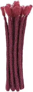 JAYIOLA 10x Twist Braid Hair Extensions DIY Accessories 7.87 Inch Dreadlock Brass Hair for Cosplay Men of Performance on Stage, Red