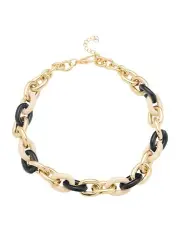 [Marcs] Connective Necklace in Black / Gold