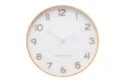 WALLACE White 53cm Silent Wall Clock by One Six Eight London