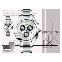 在飛比找PChome商店街優惠-Calvin Klein K0K28120 三眼計時 中性錶