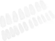 Ipetboom Abs Material Pcs Fake Nails Long Full Cover Nail Tips Easy to File and Paint Natural Look Custom Trim Diy Art Kit