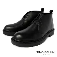 在飛比找Yahoo奇摩購物中心優惠-TINO BELLINI 男款 極簡個性牛皮綁帶短筒靴
