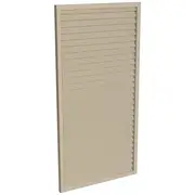ProtectorAl 300-1000W X 1001-2000H Paperbark Aluminium Welded Louver Panel Horizontal 5mm overlap