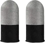 Game Finger Sleeve,Anti-Slip Silver Fiber Finger Sleeve Cots Protector | Touchscreen Breathable Thumb Protectors Covers for Women, Men Mobile Phone Games