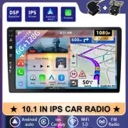 10.1" 2DIN Car Stereo Radio Apple CarPlay Android 14 Auto Blutooth Head Unit DSP