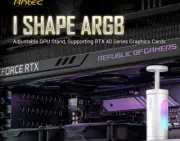 Antec I Shape ARGB White GPU Bracket, L100, Solid Construction for large GPU - 3