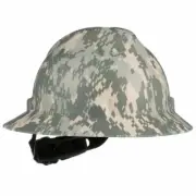 MSA 10104254 Type 1 Class E Camouflage V-Gard Green Hard Hat W/ Suspension