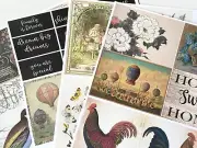 Vintage Paper Kit for Scrapbooks Junk Journals Cards Planners 30 Items #VPK3