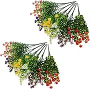 STOBAZA 12pc Dried Eucalyptus Branches Fake Eucalyptus Stems for Artificial Plants Natural Look Outdoor/Indoor Dec