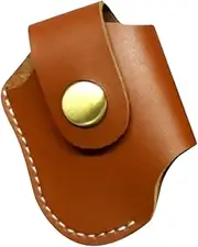 [GRADENEVE] Wear Resistant Leather Cigarette Lighter Case Portable Waist Sleeve Protector for Lighter Compact Design Present Durable and Lightweight for Easy Storage