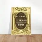 Vintage Coca-Cola Advertisement Framed Poster Classic Beverage Wall Art