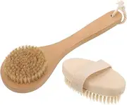 CANIGHT 2Pcs Exfoliating Shower Brush Body Scrubber for Deep Clean Gentle Exfoliation for Wet Dry Bathing Routine Convenient Bath Brush for Refreshing Skin Care