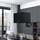 NNEVL Hanging Island Range Hood Touch Sensor LCD 55 cm Powder-coated Steel