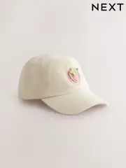 Cream Strawberry Baseball Cap (1-13yrs) (AK1464) | $12 - $16