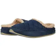 Deer Stags Men Slip On Mule Slippers Alma Size US 11M Navy Quilted Microsuede