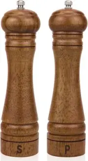 Wood Salt and Pepper Grinder Set, Salt Mill Pepper Grinder Set, Pepper Mill