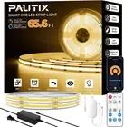 COB LED Strip Light 65.6Ft/20M, 9600 Leds Warm White 2700K, Dimmable 24V Flexibl