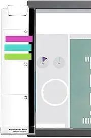 Sticky Note Board – Acrylic Transparent Monitor Side Panel, Adhesive Desk Organizer | Clear Message Memo Holder for Office Desk, Screen Side Notepad Holder for Men Women Home Workstation