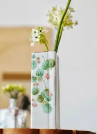 在飛比找友和YOHO優惠-[日本製] 九谷燒/手工陶瓷花瓶/杜鵑花6號一輪生 花瓶