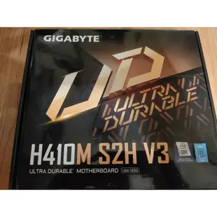 技嘉 H410m S2H V3 主板(第 10 代)+ 16GB DDR4 RGB Ram 組合(二手)