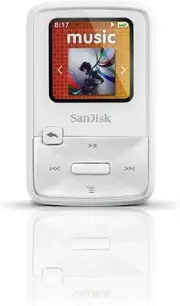 4 GB SanDisk Sansa Clip Zip White Digital Media Player RARE
