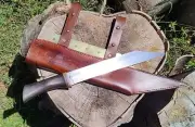 "Rollo"The LARGE Viking Style Warrior's Seax Fixed Blade Hidden Tang Knife