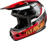 Fly Kinetic Scorched Youth Helmet (Md, Red/Black/White)