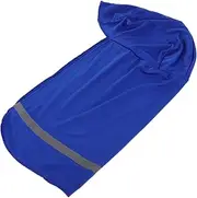 [Generic] Cycling Hat Neck Sun Shade Welder Hood Pancake Welding Hood Reflective Ski Mask for Men Blue
