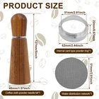Coffee Distribution Stirrer Tool Set Dosing Funnel and Puck Screen Set gyjSW