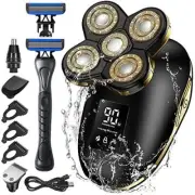 Head Shaver for Men Electric Razor Upgrade 6D Floating Electric Shaver 5 in 1 We