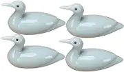 PAMINGONO 4Pcs Lovely Ceramic Spoon Rest Chopstick Holders Cute Fork Rests for Dining Table Decor Kitchen Accessories for Home