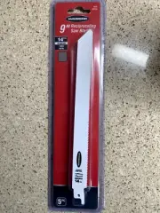 Warrior 9" Wood Pruning 5 Pack 62129 Reciprocating Saw 5 Blades