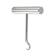 Stainless Steel Tennis Racket String Assistance Puller Pull Hook, Silver Tone