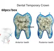 Dental Temporary Anterior Posterior Teeth Crown Veneers Thin Porcelain Resin