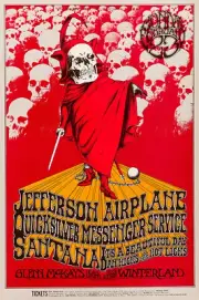 JEFFERSON AIRPLANE " BENEFIT FOR THE GRATEFUL DEAD" WINTERLAND CONCERT POSTER