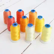 Threadart 9 Cone Sunrise Color Builder Polyester Thread Set - 1000m Cones