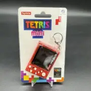 Supreme x Tetris Mini Red LCD Rechargeable Handheld Game Device & Keychain New