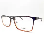Flexon EP8009 418 Navy Amber Gradient 56mm with Nose Pads New Authentic Frames