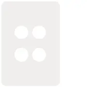 Hager Allure 4 Gang Switch Cover - WBHCS4