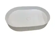 Oval Fluted Art Basin [44-BS5836WY / 20-CB153MW]