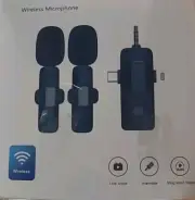 Android iPhone 3 in 1 Wireless Lavalier Microphone Audio Video Recording Mic